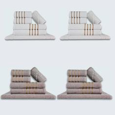 Imagem de Jogo De Toalhas 24 Pçs Coleção Dubai 100% Algodão Br+cz