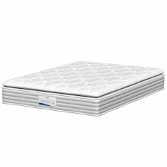 Imagem de Colchão Casal Molas Ensacadas Granville Com Pillow 138x188x28cm Branco Probel Branco