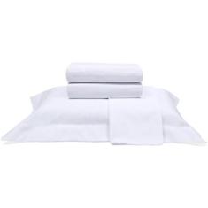 Imagem de Jogo de Cama Buettner Casal Percal 1000 Fios Dobra Feita 4 peças Branc