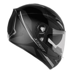 Imagem de Capacete Moto Ebf Xtroy Com Óculos Interno Fumê + Narigueira, Prateado