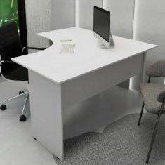 Imagem de Mesa Escrivaninha em L 135cm x 60cm Pés Painel F5 Office - F5 Office G
