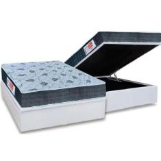 Imagem de Cama Box Baú Casal: Colchão Espuma Orthoflex D45 Comfortpedic Line + B