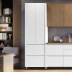 Imagem de Paneleiro Cozinha Rainha Nesher mdf Com 2 Portas e e 2 Gavetas Branco