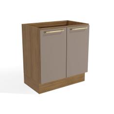 Imagem de Balcao De Cozinha Modulado Botanic M623 C 2 Portas Nogueira Fendi Kappesberg