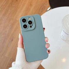 Imagem de Capa para iphone 14 pro silicone líquido macio à prova de choque fosco capa de proteção completa da lente da câmera, ml, para iphone 14 pro