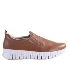 Imagem de Tênis Feminino Comfortflex Slip On 2484301 Marrom-Feminino