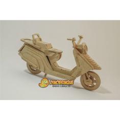 Imagem de Quebra Cabeça 3D moto scooter 97 peças em mdf - dinobrinque