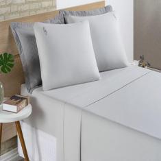 Imagem de Jogo De Cama Queen 04 Peças Liana Percal 200 Fios Algodão - Stinely Ca