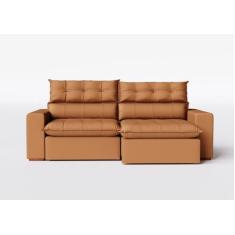 Imagem de SOFÁ RETRÁTIL RECLINÁVEL MUNIQUE TECIDO VELUDO 2,10m - CAMBUI