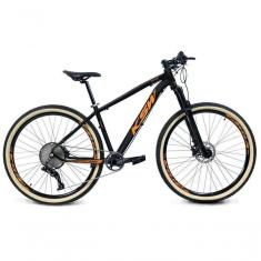 Imagem de Bicicleta Aro 29 Ksw Xlt 12v Garfo Com Trava 11-50 Preto-laranja 17