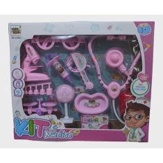 Tianzo Kit de médico dentista realista infantil finge jogar brinquedo de  madeira conjunto com estetoscópio modelo de dente sonda espelho escova de