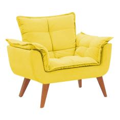 Imagem de Poltrona Decorativa Opala Pés Palito - Suede 