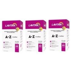 Imagem de Kit 6 meses Vitamina Lavitan A-Z mulher com 60 Comprimidos