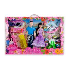 Imagem de Boneca bella com familia no parque de diversão E acessorios