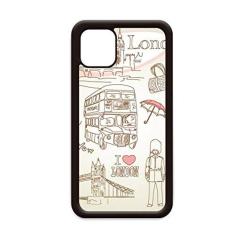Imagem de Capa I Love London Britain Big Ben Bus para iPhone 11 Pro Max para Apple Mobile Case Shell