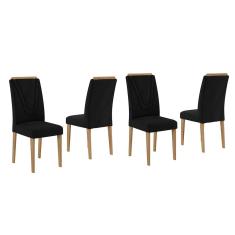 Imagem de Conjunto 4 Cadeiras Lima Cinamomo/  - Móveis Arapongas