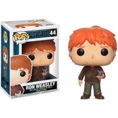 Imagem de Funko Pop Filmes Harry Potter-Ron Weasley com Scabbers Toy