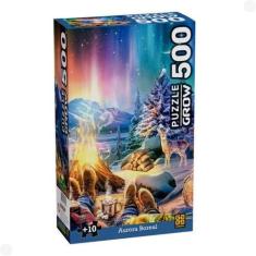 Imagem de Quebra-Cabeça Puzzle Aurora Boreal 500 Peças 04569 - Grow