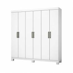 Imagem de Guarda Roupa 6 Portas Carioca M veis Branco