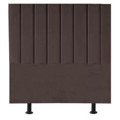 Imagem de Cabeceira Estofada Cama Box Casal 140 Cm Maisa Suede marrom