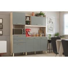 Imagem de Cozinha Modulada Completa Select c/ 6 Portas e 2 Gavetas 178x194 Avena