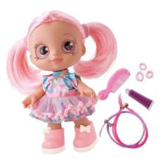 Imagem de Boneca Menina Cherry Em Vinil Com Acessórios 26cm Bambola