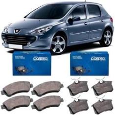 Imagem de Jogo Pastilhas de Freio Dianteiro Traseiro - Peugeot 307 - 2001 a 2005