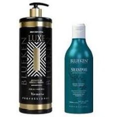 Imagem de Blueken kit Professional Progressiva Luxe Semi Definitiva 1L + Shampoo Anti Resíduos Detox 500ml