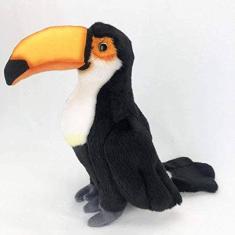 Imagem de Pássaro tucano realista recheado animal pelúcia brinquedo 13.78" presentes de brinquedo de pelúcia para crianças Aniversário Natal