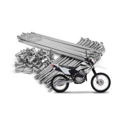 Imagem de Jogo de Raios Cromados 4mm Ddl Dianteiro Xr 250 Tornado