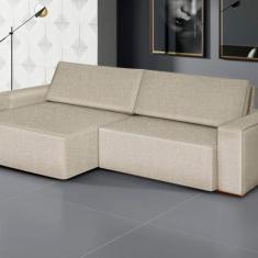 Imagem de Sofá Siena - Retrátil/Reclinável 280 Cm Linho Marfim