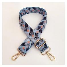 Imagem de Sacos Alça de Bolsa Feminina Alças Bolsa Cinto Largo Ombro Bolsa Transversal Alça de Substituição Alça Ajustável Parte Acessório Cinto para Bolsas Alça de Ombro Larga (Cor: 1, Tamanho: Metal Preto)