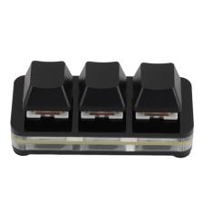 Imagem de Teclado Programável Personalizável de 3 Teclas, Teclado Mecânico USB para Jogos RGB Com Interruptor Vermelho, para Linux, para OS X, para Pi, para Trabalho de Escritório, para