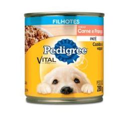 Imagem de Ração Úmida Pedigree Lata Patê De Carne E Frango Para Cães Filhotes - 280 G