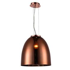 Imagem de Pendente Song De Metal E Vidro Cobre Bella Iluminação Song No Voltagev Cobre