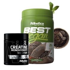Imagem de Best Vegan (500g) Atlhetica Nutrition - Cacau + Creatina 100% Pure - Pro Series (300g) Atlhetica Nutrition