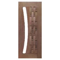 Imagem de Porta de Madeira Maciça Couro Longo Para Vidro Em Arco Casmavi de Cedr