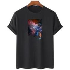 Imagem de Camiseta feminina algodao Pintando O Universo Espaço Galaxia