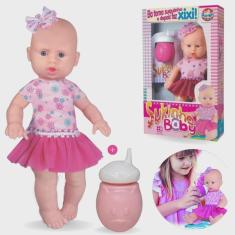 Imagem de Boneca Sukinho Baby Com Mamadeira Brinquedo Infantil Menina F114