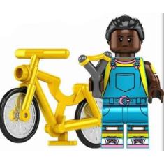 Imagem de Boneco Blocos De Montar Erica Stranger Things Bicicleta - Mega Block T