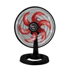 Imagem de Ventilador De Mesa 127V Premium 50cm Preto Com Vermelho Tron