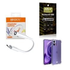 Imagem de Capa Moto Edge30Fusion + Adaptador P2 Tipo C + Película 3D