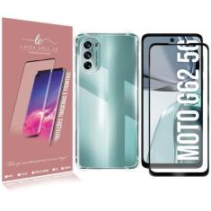 Imagem de Capa Case Anti Shock E Película De Vidro 3D Compativel Moto G62 Xt2223