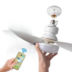 Imagem de Ventilador De Teto Silencioso De 3 Modos + Lâmpada Super Led - Cemtec