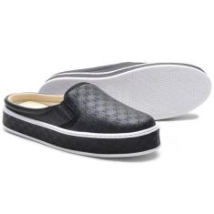 Imagem de Mule Feminino Babuche Feminino Tenis Gts Babuche Lancamento 2022, Pret