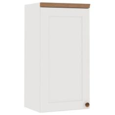 Imagem de Armário Aéreo Cozinha 1 Porta Branco Fosco 1524 - Genialflex