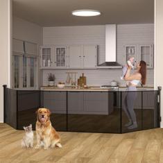 Imagem de Portão retrátil para bebês CHICLUX atualizado com 5,08-508 cm de largu