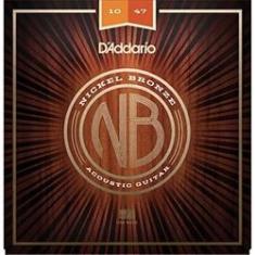 Imagem de Encordoamento Violão Aço D'addario Nickel Bronze 010 NB1047