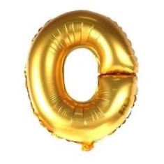 Imagem de Balao Metal 40cm Dourado Letra O