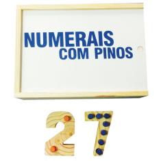Imagem de Brinquedos Educativos - Numerais Com Pinos 54 Peças